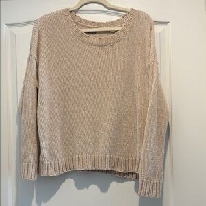 Aerie Soft Beige Crew Neck Sweater